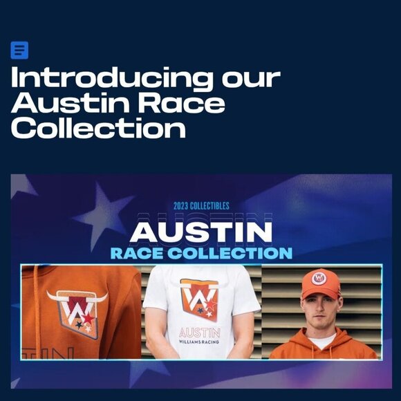 Williams Racing Rare 2023 Formula1 Racing Austin Burnt Orange Hoodie Size L - Picture 13 of 14